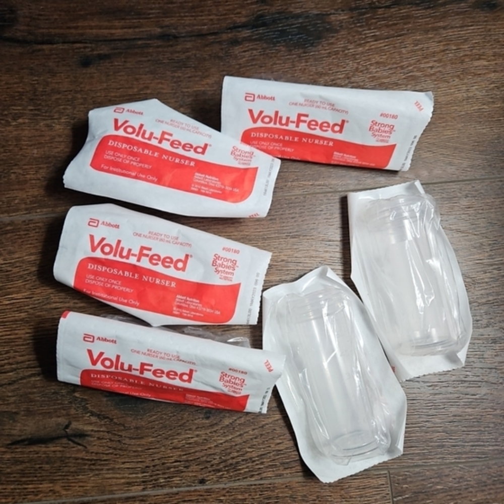 6 Abbott‎ custom feeding system volu-feed disposable nurser 60ml